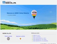 Tablet Screenshot of nidek.com
